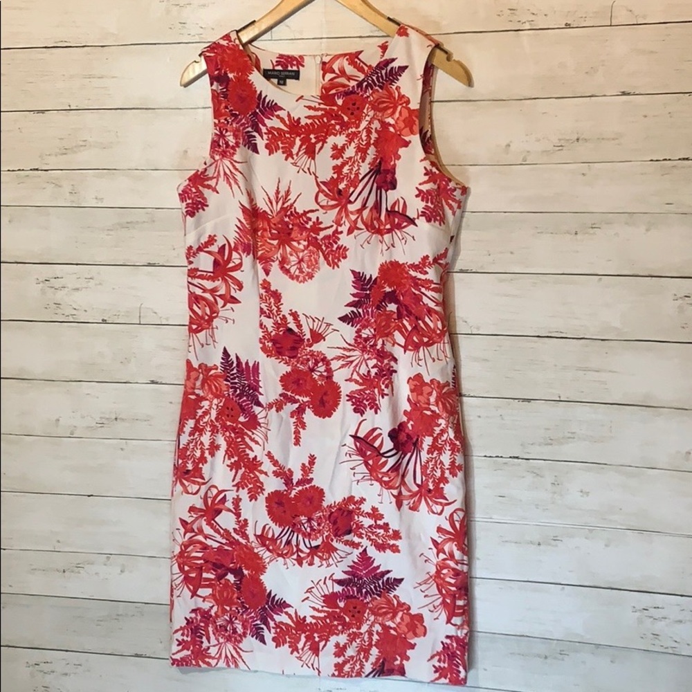 NWT Pink and White Floral print dress
